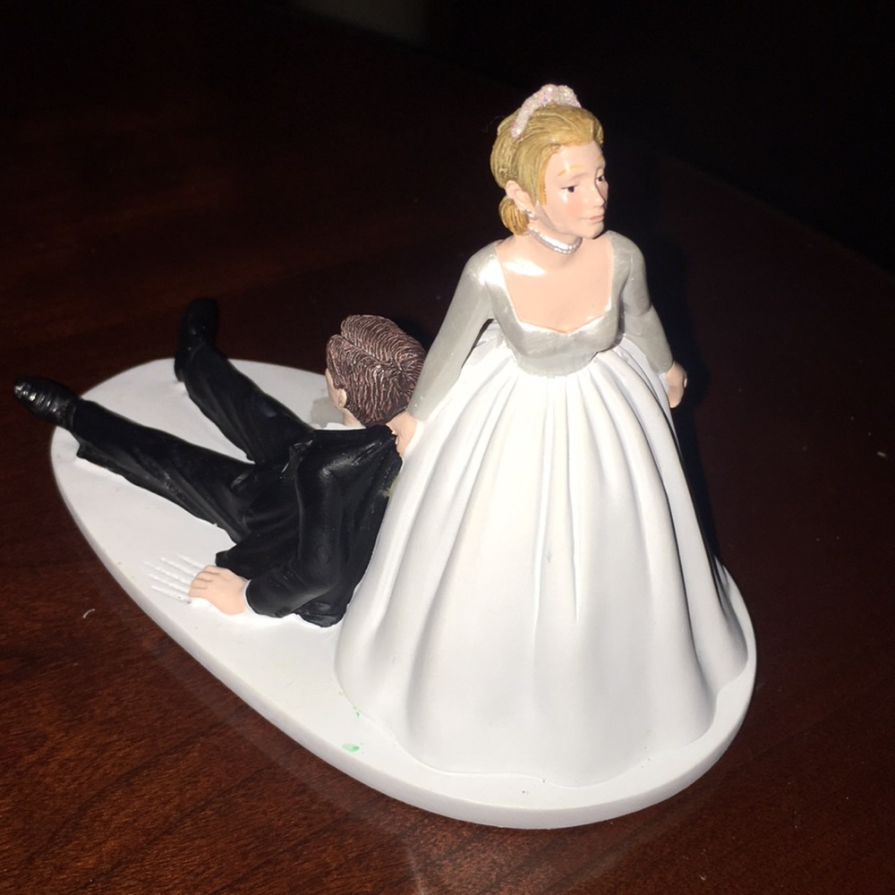 Wilton Cake Topper Bride Dragging Groom